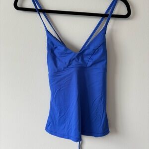 Athleta Blue Strappy Tankini